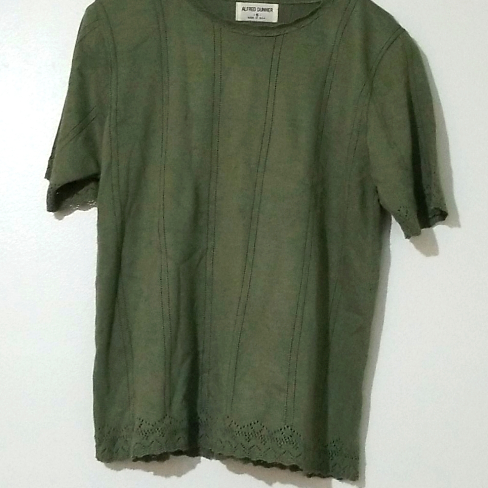 Alfred Dunner short sleeve sweater size sm